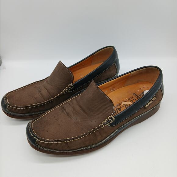 Mephisto Nubuck Suede Leather Cool Air Slip on Comfort Loafers Work Brown 11 main image 5